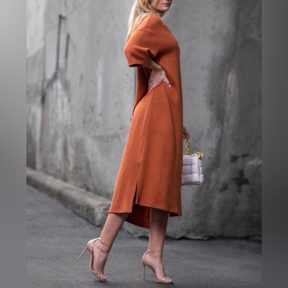 McKenna Orange oversized dress